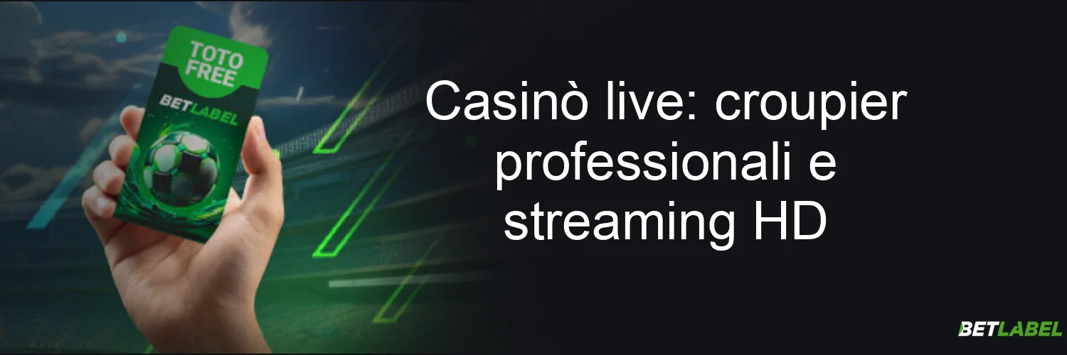 Casinò live: croupier professionali e streaming HD